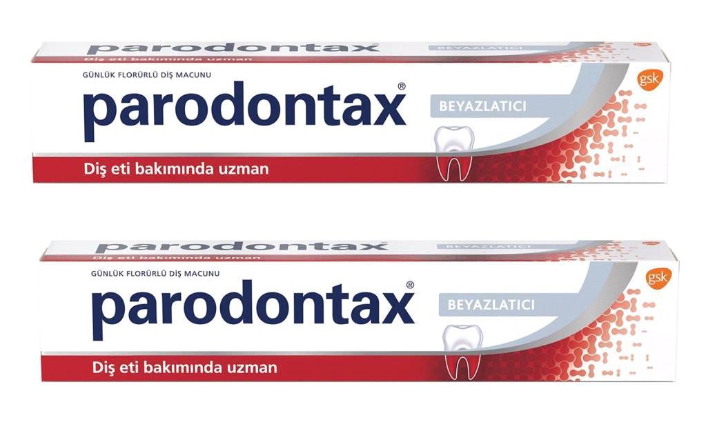 Parodontax Beyazlatıcı Naneli Florürlü Diş Macunu 2x75 ml
