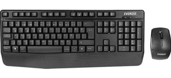 Everest KM-973 Siyah Kablosuz Klavye Mouse Seti