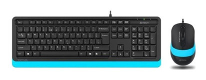 A4tech F1010 Mavi Kablolu Klavye Mouse Seti