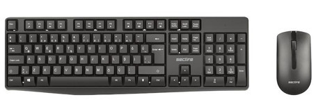 Seclife SLK-4530WQ Siyah Kablosuz Klavye Mouse Seti