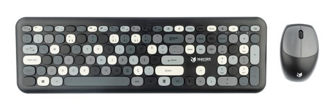 Hunter Mint XT Retro Siyah Kablosuz Klavye Mouse Seti
