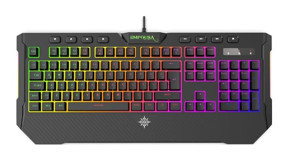 Inca IKG-315G Işıklı Siyah Kablolu Klavye Mouse Seti
