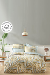 Karaca Home Raul Pamuklu 4 Mevsim 200 x 220 cm Çarşaflı Desenli Çift Kişilik Nevresim Takımı Bej