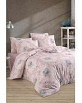 Çeyiz Diyarı Milenko Pamuklu 4 Mevsim 200 x 220 cm Çarşaflı Desenli Çift Kişilik Nevresim Takımı Çok Renkli