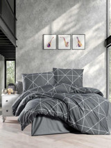 Mulberry King Size Pandoa Pamuklu 4 Mevsim 220 x 240 cm Çarşaflı Desenli Çift Kişilik Nevresim Takımı Çok Renkli