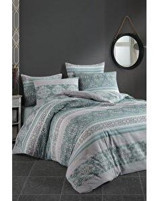 Çeyiz Diyarı Pablo Pamuklu 4 Mevsim 200 x 220 cm Çarşaflı Desenli Çift Kişilik Nevresim Takımı Çok Renkli