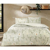 Taç Laurel Ranforce 4 Mevsim 200 x 220 cm Çarşaflı Çiçekli Çift Kişilik Nevresim Takımı Yeşil