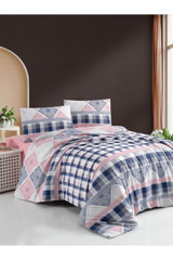 Mulberry Petra Pamuklu 4 Mevsim 200 x 220 cm Çarşaflı Desenli Çift Kişilik Nevresim Takımı Çok Renkli