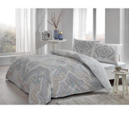 Taç Elanor Pamuklu 4 Mevsim 200 x 220 cm Çarşaflı Desenli Çift Kişilik Nevresim Takımı Çok Renkli