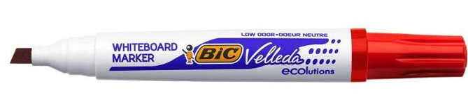 Bic 1751 Doldurulabilir Silinebilir Kırmızı Tahta Kalemi