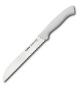 Pirge Ecco 38024 Çelik Tırtıklı 17.5 cm Ekmek Bıçağı Beyaz