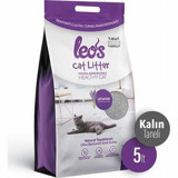 Leos Lavanta Kokulu Topaklanan Kalın Taneli Bentonit Kedi Kumu 2x5 lt