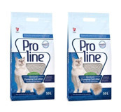 Pro Line Parfümsüz Topaklanan İnce Taneli Bentonit Kedi Kumu 2x10 lt