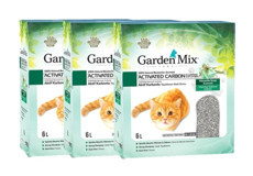 Gardenmix Marsilya Sabunlu Topaklanan İnce Taneli Aktif Karbonlu Bentonit Kedi Kumu 3x6 lt