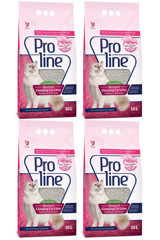 Pro Line Bebek Pudrası Topaklanan İnce Taneli Bentonit Kedi Kumu 4x10 lt