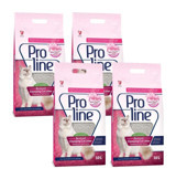 Pro Line Bebek Pudralı Topaklanan İnce Taneli Bentonit Kedi Kumu 4x10 lt