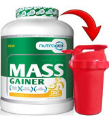 Nutraday Muz Aromalı 32 Servis Kas Yapıcı Gainer 3520 gr Toz + Shaker Hediye