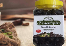 Beylerdiyarı Tuzlu Salamura Gemlik Siyah Zeytin Pet Kavanoz 1 kg