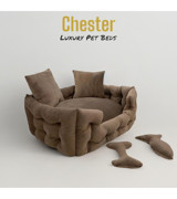 Petwood Chester Yıkanabilir Büyük Irk İç Mekan Köpek Yatağı Kahverengi
