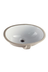 Turkuaz Seramik Hilton Retro Tekli 55 cm Seramik Tezgah Altı Elips Lavabo Krem