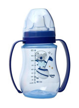 Wee Baby Galaxy Akıtmaz Kulplu 6+ Ay 250 ml Alıştırma Bardağı Mavi