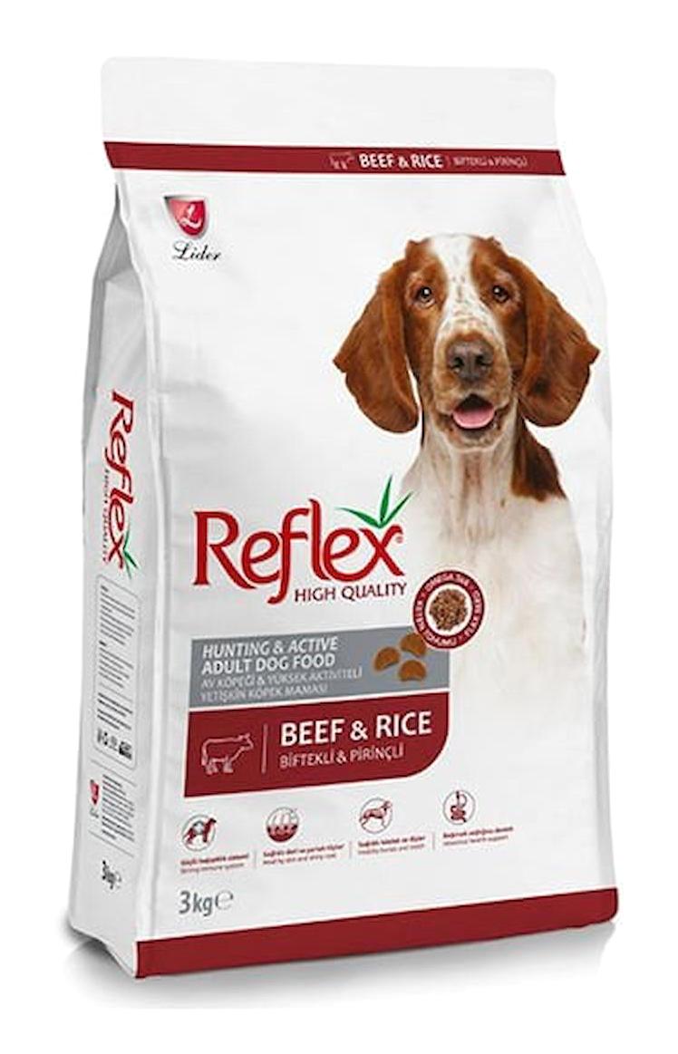 Reflex High Quality Biftekli Pirinçli Özel Irk Yetişkin Köpek Maması 3 kg