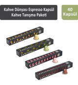 Kahve Dünyası Tanışma Paketi Espresso 40'lı Kapsül Kahve