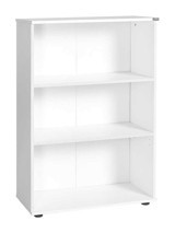 Adore Mobilya Rio 3 Bölmeli 3 Raflı Ahşap 109 cm Beyaz