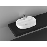 Isvea Infinity Klasik Tekli 60 cm Seramik Tezgah Üstü Oval Lavabo Beyaz