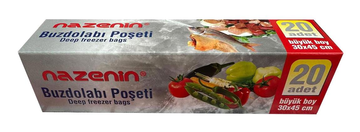 Nazenin Büyük Buzdolabı Poşeti 20'li