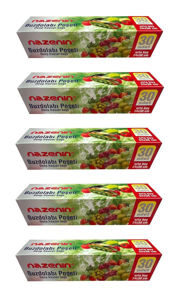 Nazenin Orta Buzdolabı Poşeti 5x30'lu