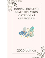 Category 1 Medication Administration Certification Dodd, Ohio Independently Publıshed