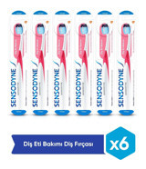 Sensodyne Diş Eti Bakımı Işıklı Yumuşak Manuel Diş Fırçası Beyaz Pembe