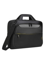 Targus CITYGEAR Düz Dört Gözlü Oxford Kumaş 17.3 inç Askılı Laptop Çantası Siyah