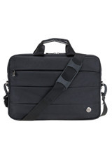 PLM CANYONCASE Düz Üç Gözlü Oxford Kumaş 15.6 inh Askılı Laptop Çantası Siyah