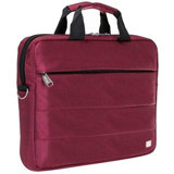 PLM CANYONCASE Düz Üç Gözlü Oxford Kumaş 15.6 inç Askılı Laptop Çantası Bordo