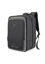 Arctic Hunter B00227 Düz İki Gözlü Oxford Kumaş 17 inç Sırt Laptop Çantası Siyah