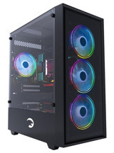 Gamepower RGB Sıvı Soğutmalı 4 Fanlı Siyah Dikey Kullanım Micro ATX Oyuncu Bilgisayar Kasası
