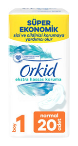 Orkid Ekstra Hassas Koruma İnce 20'li Hijyenik Ped 4 Adet