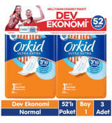 Orkid Ultra Extra İnce 52'li Hijyenik Ped 3 Adet
