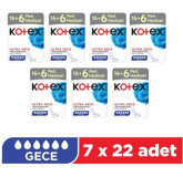 Kotex Ultra Gece Orta 22'li Hijyenik Ped 7 Adet