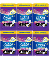 Orkid Platinum Gece Orta 16'lı Hijyenik Ped 6 Adet