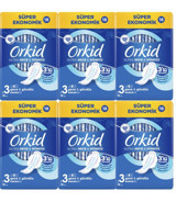 Orkid Ultra Gece & Gündüz Normal 18'li Hijyenik Ped 6 Adet
