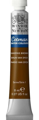 Winsor & Newton Cotman 676 Tüp Vandyke Brown Sulu Boya