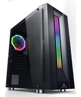 Gamebooster GB-G3601B RGB 1 Fanlı Siyah Dikey Kullanım ATX Oyuncu Bilgisayar Kasası