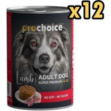 Pro Choice Super Premium Kuzu Etli Ezme Yetişkin Yaş Köpek Maması 400 gr 12'li