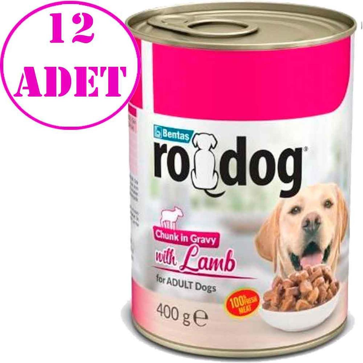 Ro Dog Kuzu Etli Aromalı Parça Etli Yetişkin Yaş Köpek Maması 400 gr 12'li