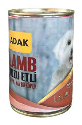 Adak Kuzu Etli Aromalı Parça Etli Yavru Yaş Köpek Maması 415 gr 24'lü