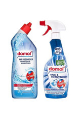 Domol Tuvalet Temizleyici Kireç & Kir Çözücü Ultra Güçlü 750 ml + Kireç ve Kir Çözücü Power 750ml