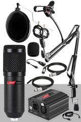 Lastvoice BM800 Condenser XLR Kablolu Yayıncı Siyah Masaüstü Mikrofon